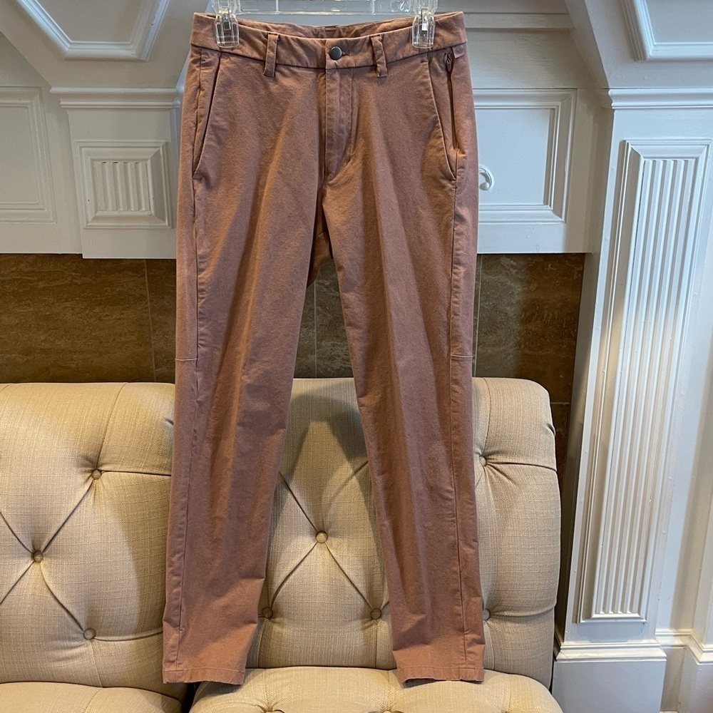 Lululemon Commission Pant Mens Classic 28 inches *Earth Dye Dusty Rose: BQ